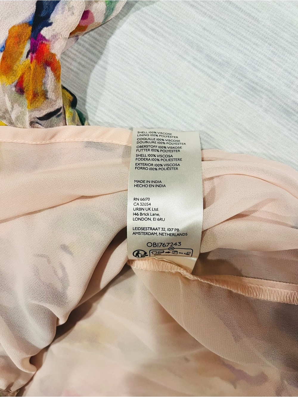 Anthropologie Pilcro Women's Floral Watercolor Button-Front Blouse - Pink L - Picture 8 of 12